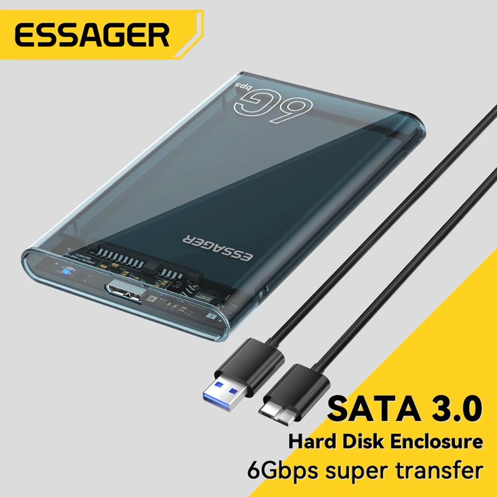USB 3.0 C Ÿ  ϵ ̺ Ŭ, 2.5 ġ SATA HDD SSD ڽ, 6TB  ϵ ũ ̽,  ʿ   UASP